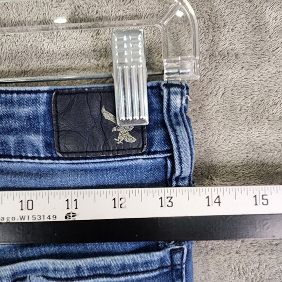 Womens American Eagle Outfitters Super Stretch Distressed Jegging Jeans Size 2 - Picture 9 of 11